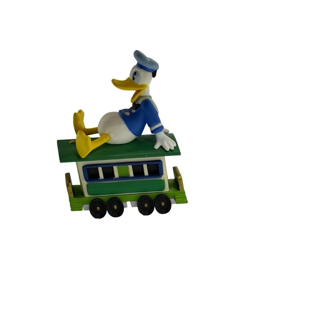 VTG Hallmark Merry Miniatures Donalds Passenger Car Mickey Express Disney Decor‎